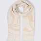 woven scarf with flowers - 1052820