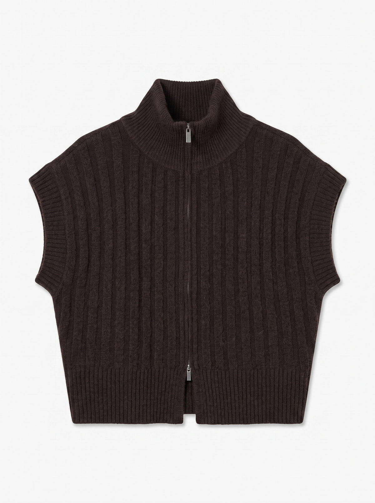 VMBANG RIB SL HIGHNECK ZIPPER VEST - 10347170