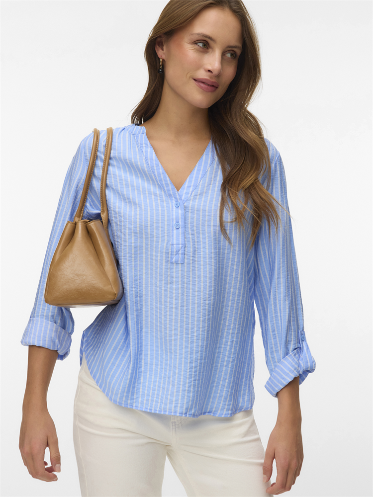 VMKAJA LS V-NECK FOLD-UP TOP WVN - 10340684