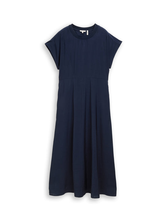 dress with rib collar - 1051246