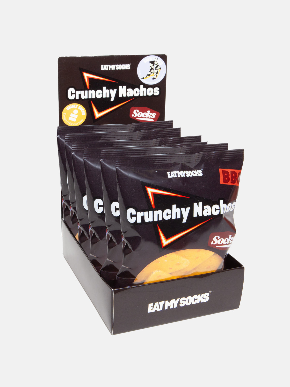 Socken Crunchy Nachos, Black - EMSNOCNABK