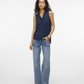 VMBELLA SL V-NECK TOP WVN GA NOOS - 10326002