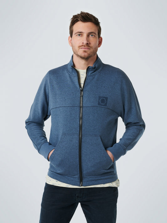 Sweater Full Zipper High Neck Melan - 15100216
