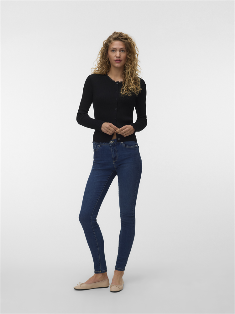 VMWONDER LACE LS O-NECK CARDIGAN NO - 10346457