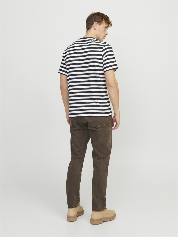 JORTAMPA STRIPE TEE SS CREW NECK - 12252176