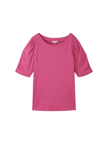 T-shirt gathered sleeve - 1041572