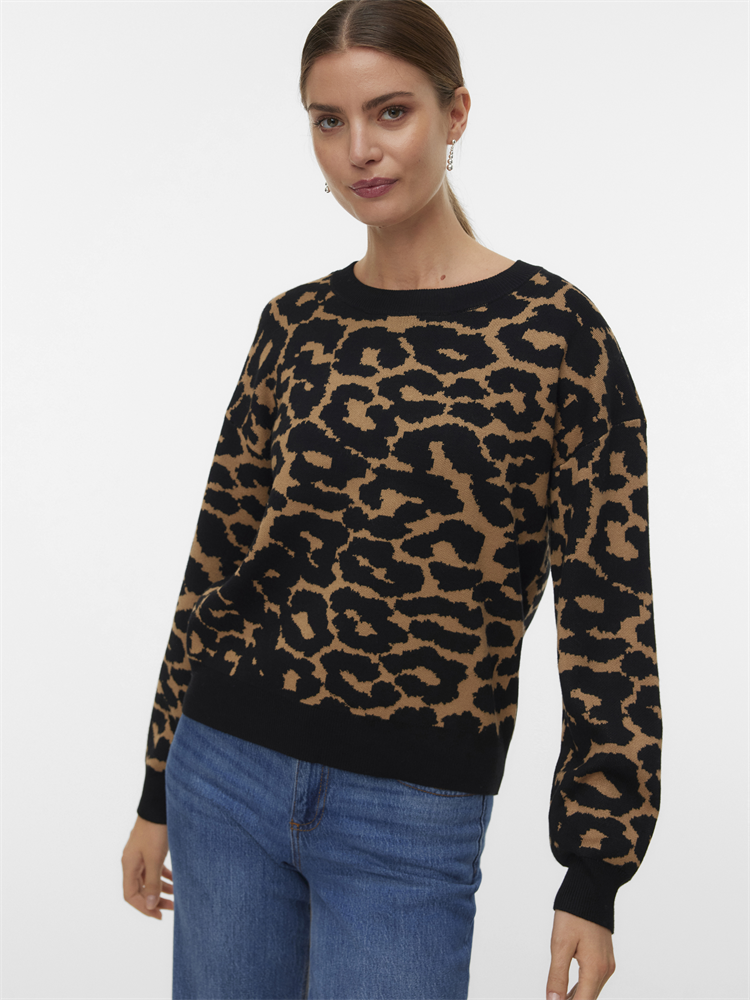 VMSILJEANIMAL LS O-NCK PULLOVER GA - 10330808