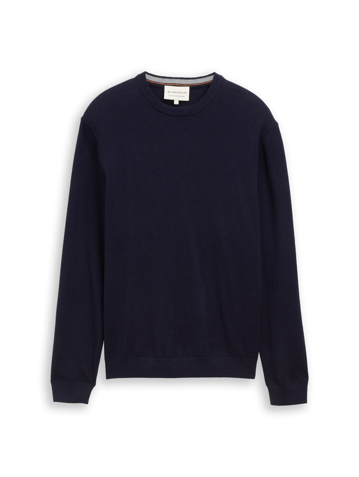 cotton cashmere crew neck knit - 1052229