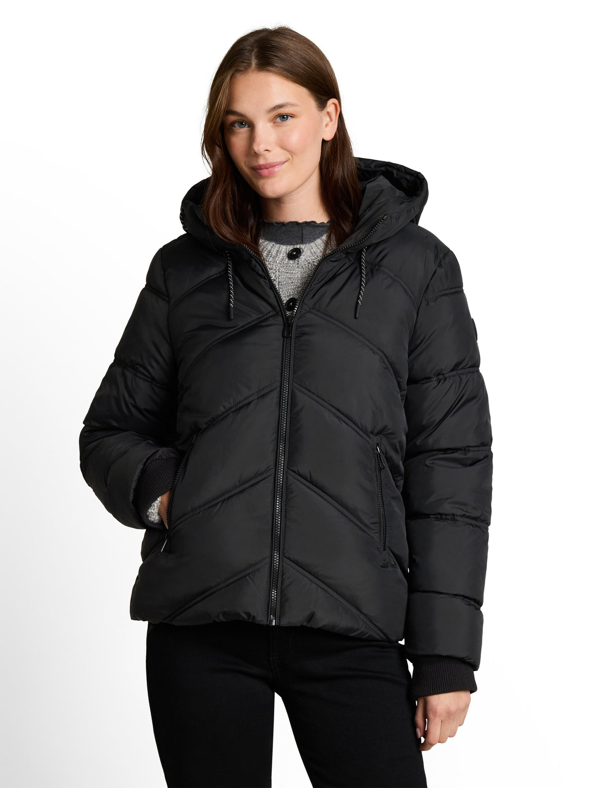 hooded puffer jacket - 1051135