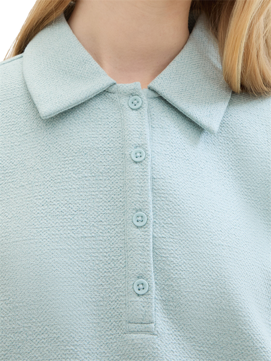 Sweatshirt polo collar - 1041582