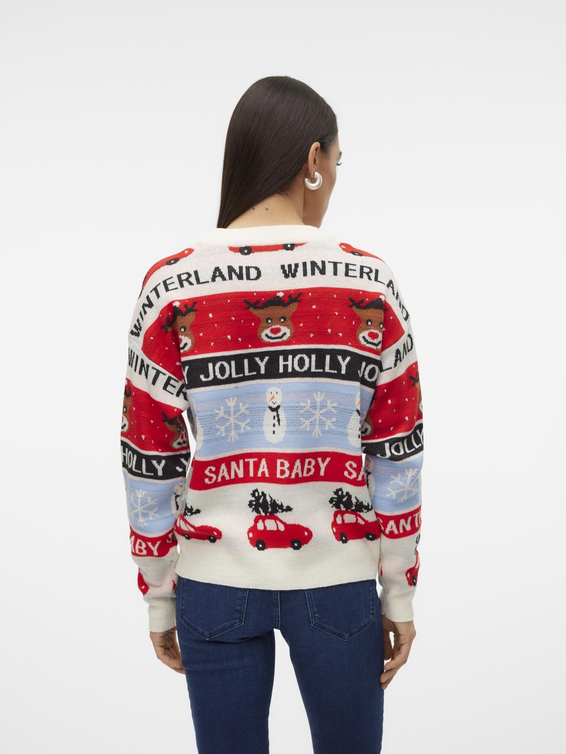 VMHOLLY JOLLYFLAKES LS O-NECK PULL. - 10309249