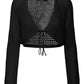 VMMADERA LS V-NECK TIE CARDIGAN BOO - 10300292