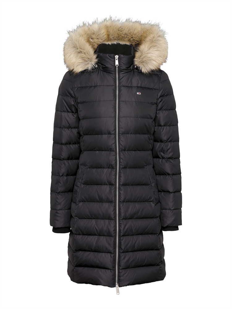 TJW ESSENTIAL HOODED DOWN COAT - DW0DW18864