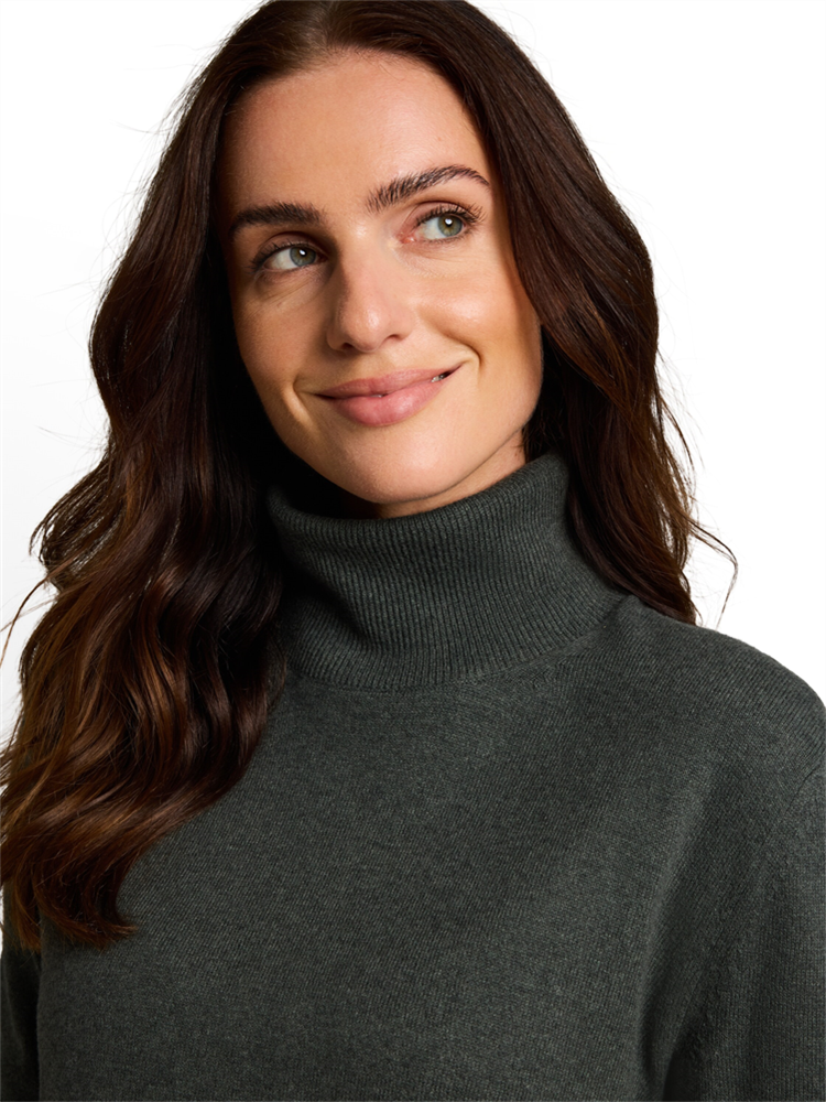 knit cashmere blend turtleneck - 1053394