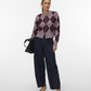 VMHALO LS O-NECK ARGYLE CARDIGAN BO - 10349316