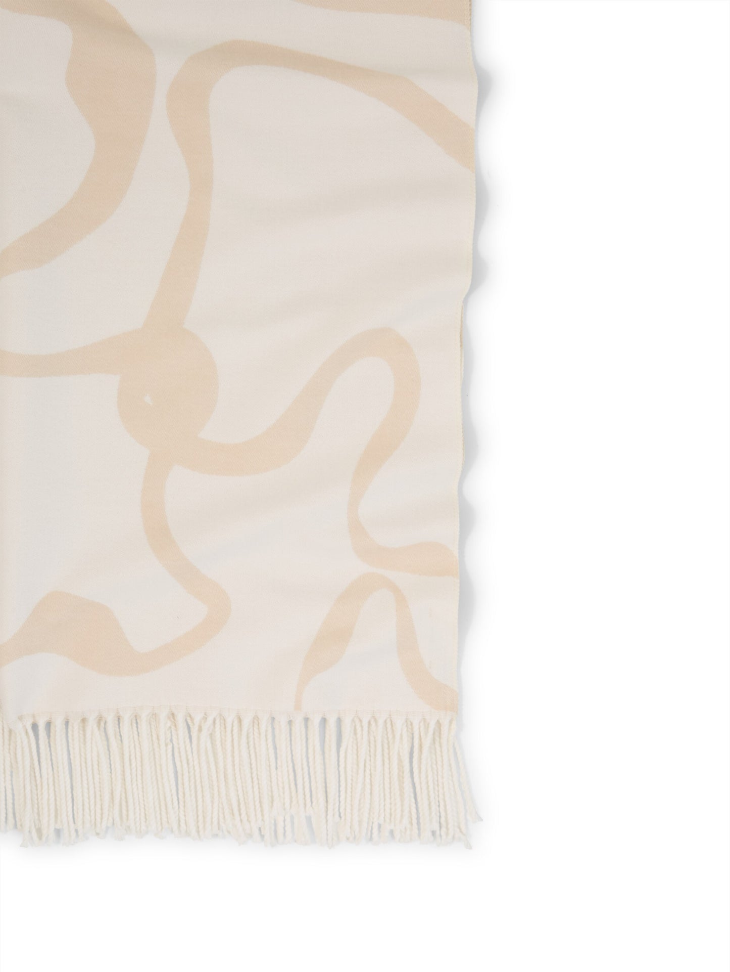 woven scarf with flowers - 1052820