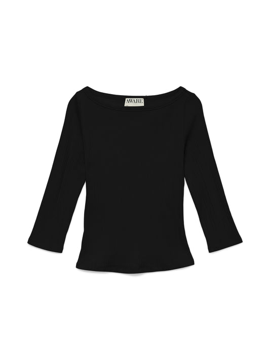 AWVERDE 3/4 BOATNECK TOP - 10339925