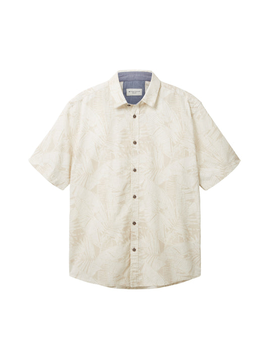 printed slubyarn shirt - 1036222