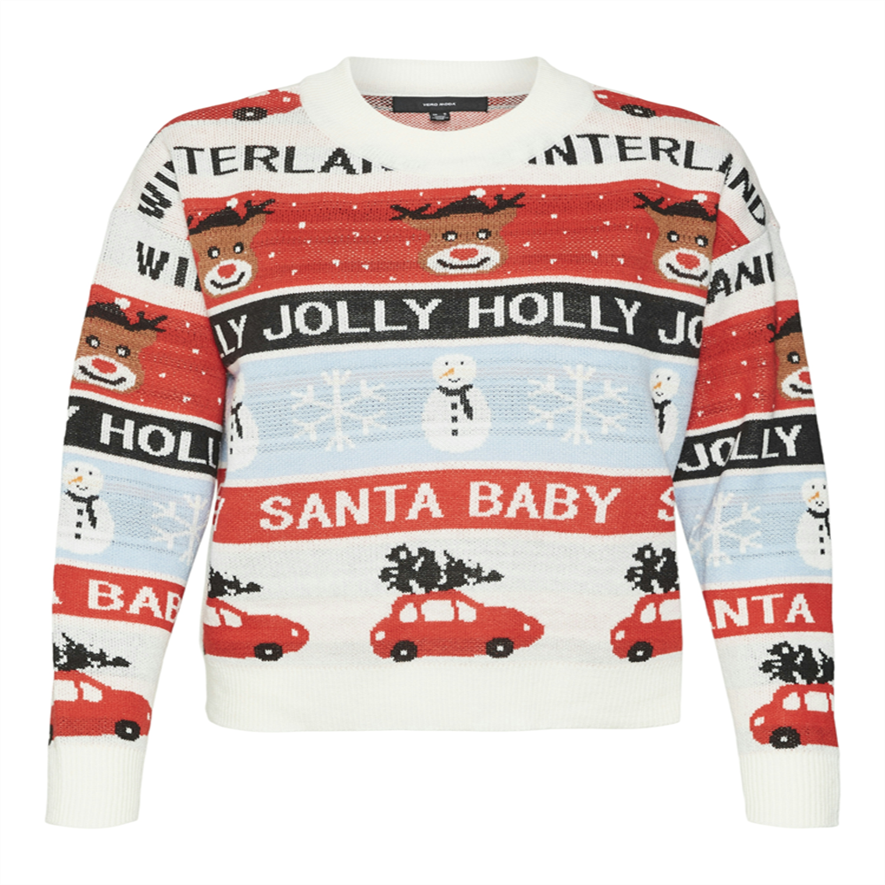 VMHOLLY JOLLYFLAKES LS O-NECK PULL. - 10309249