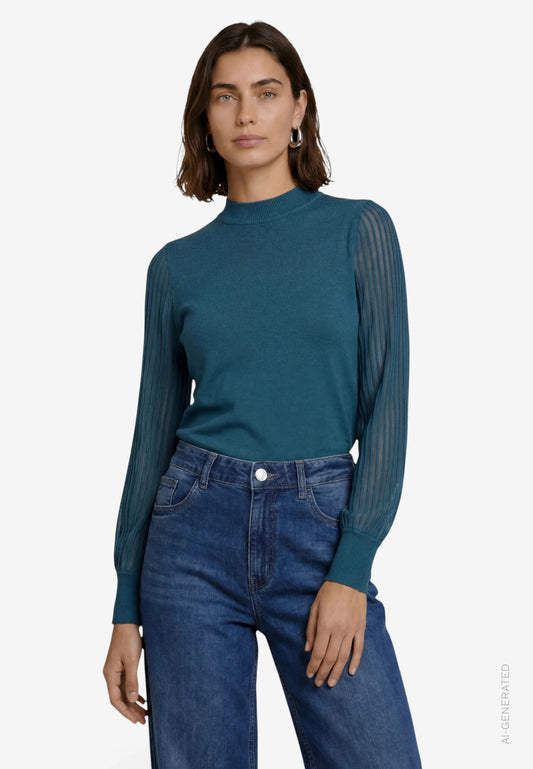 Strickpullover Kurz 1/1 Arm - 110-10003465