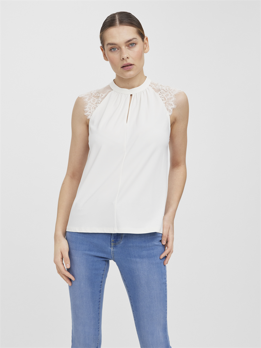 VMMILLA SL LACE TEE GA NOOS - 10226072