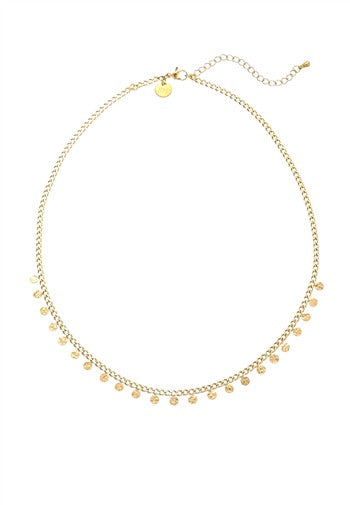 kurze Halskette stainl. 14K set - 210126825