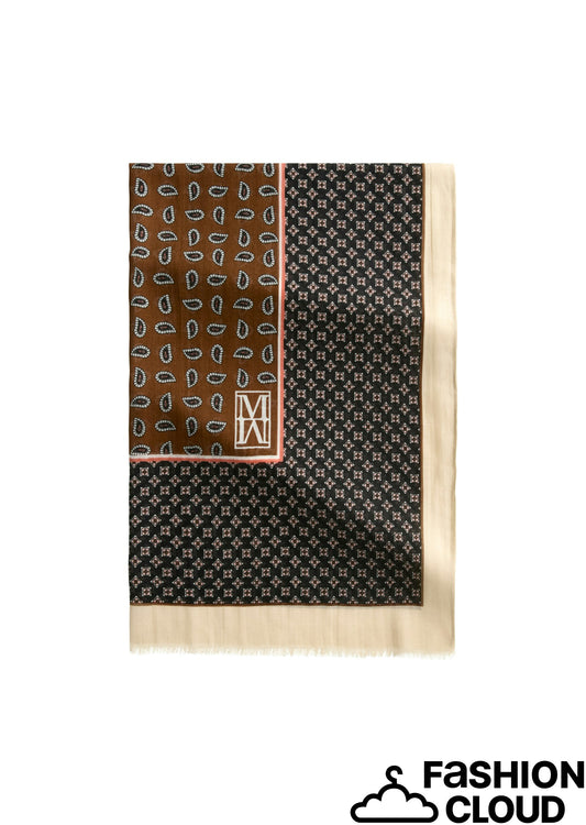 Scarf, woven, cotton-modal, various - 508819502057