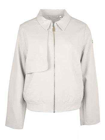 ladies woven jacket - BERRY