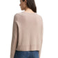 knit cardigan with saddle shou - 1047700