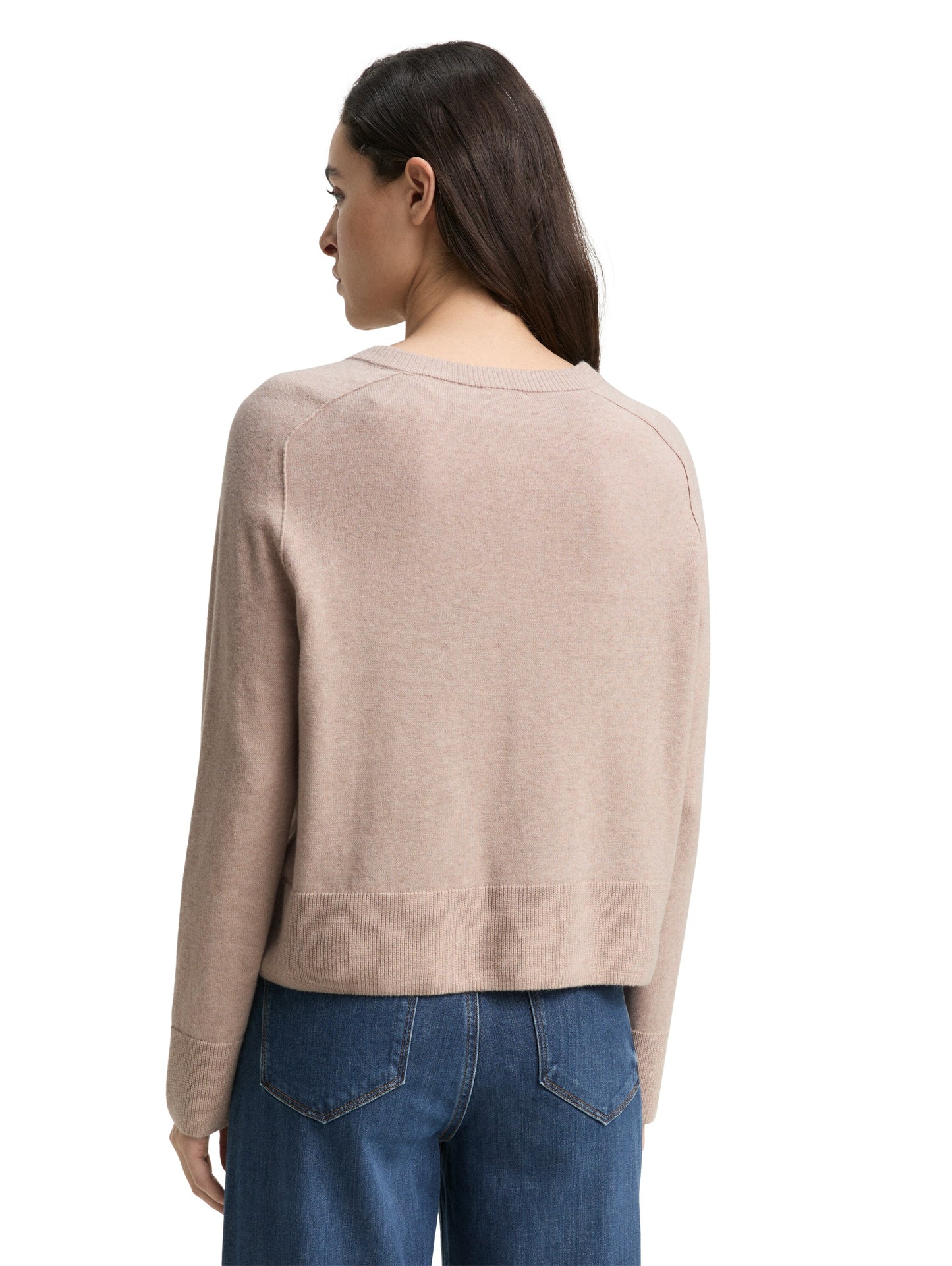 knit cardigan with saddle shou - 1047700