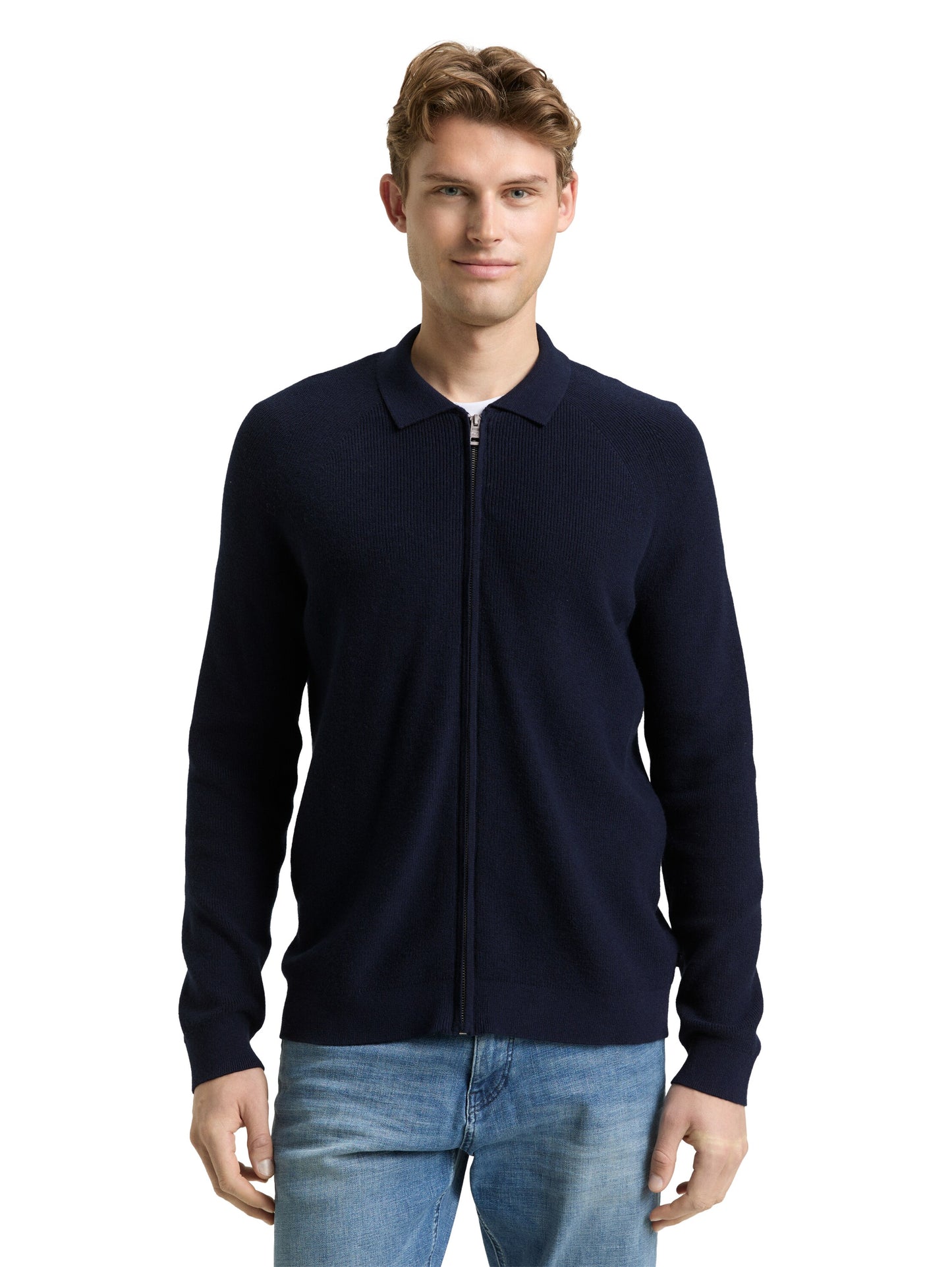 soft knit zip jacket - 1048781