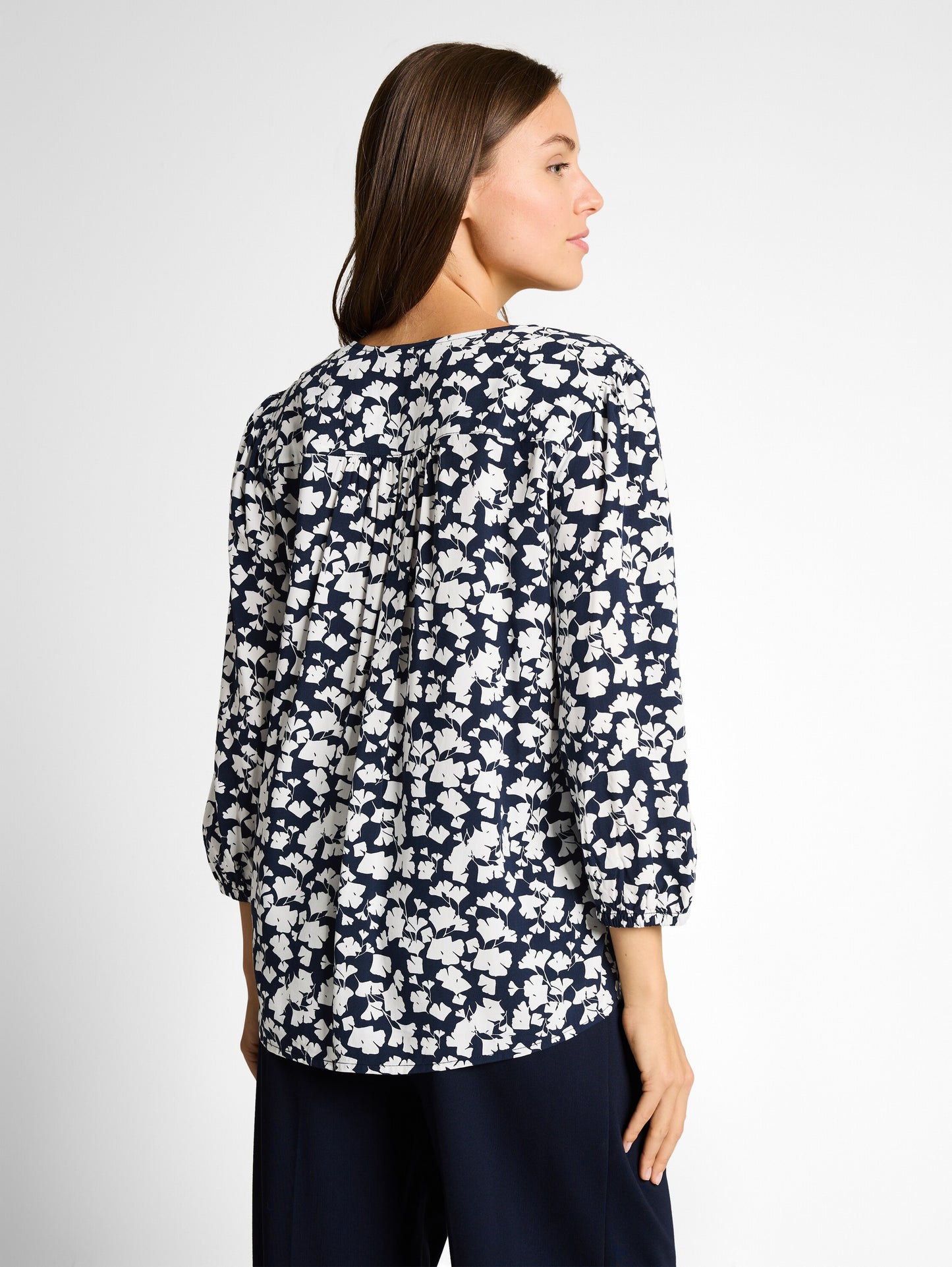 blouse with V-neck - 1049794
