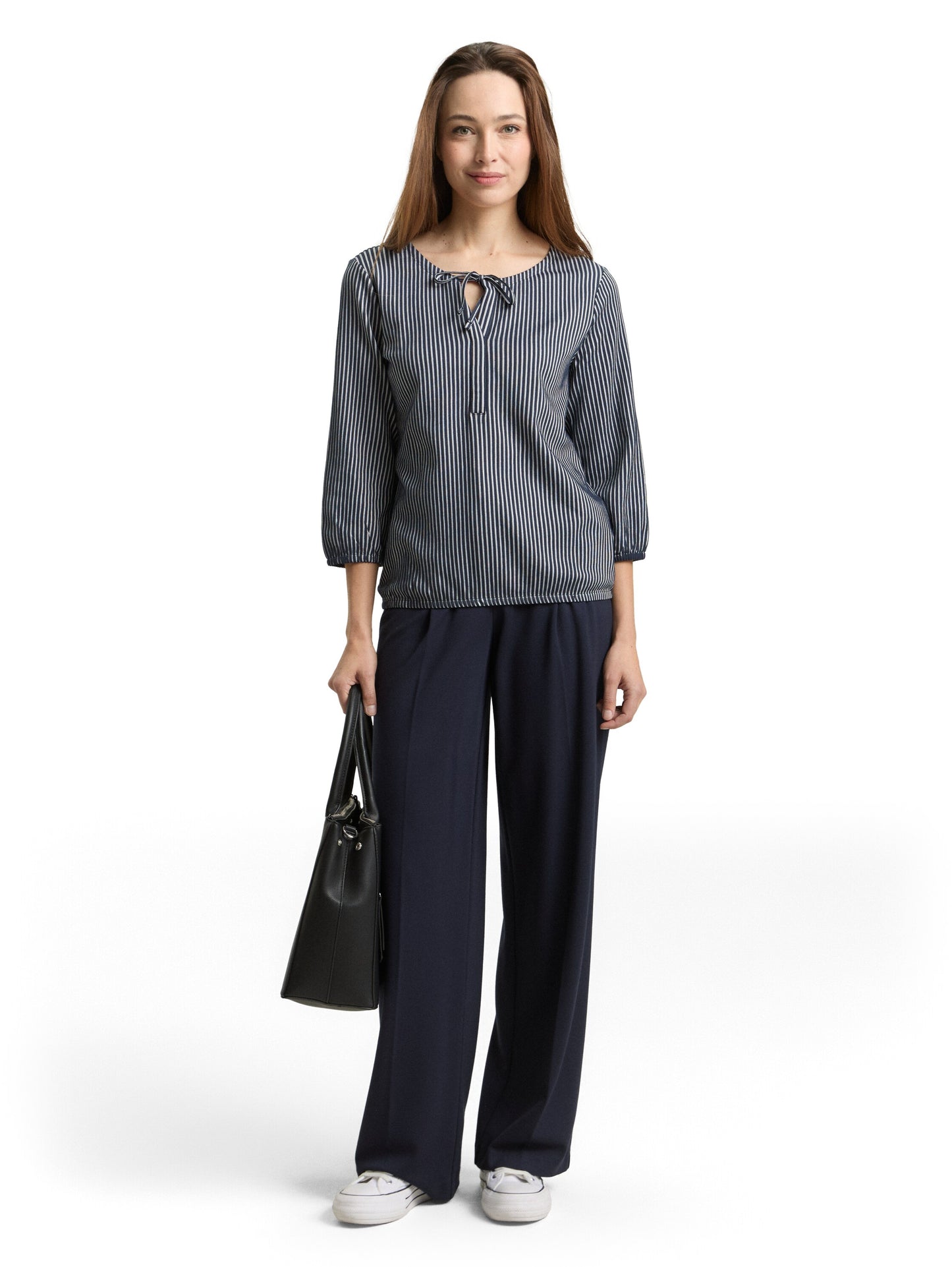 T-shirt striped blouse with st - 1050842