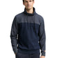 fine striped snood sweatshirt - 1048636