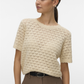 VMJAQUELINE SS O-NECK TOP BOO - 10340106