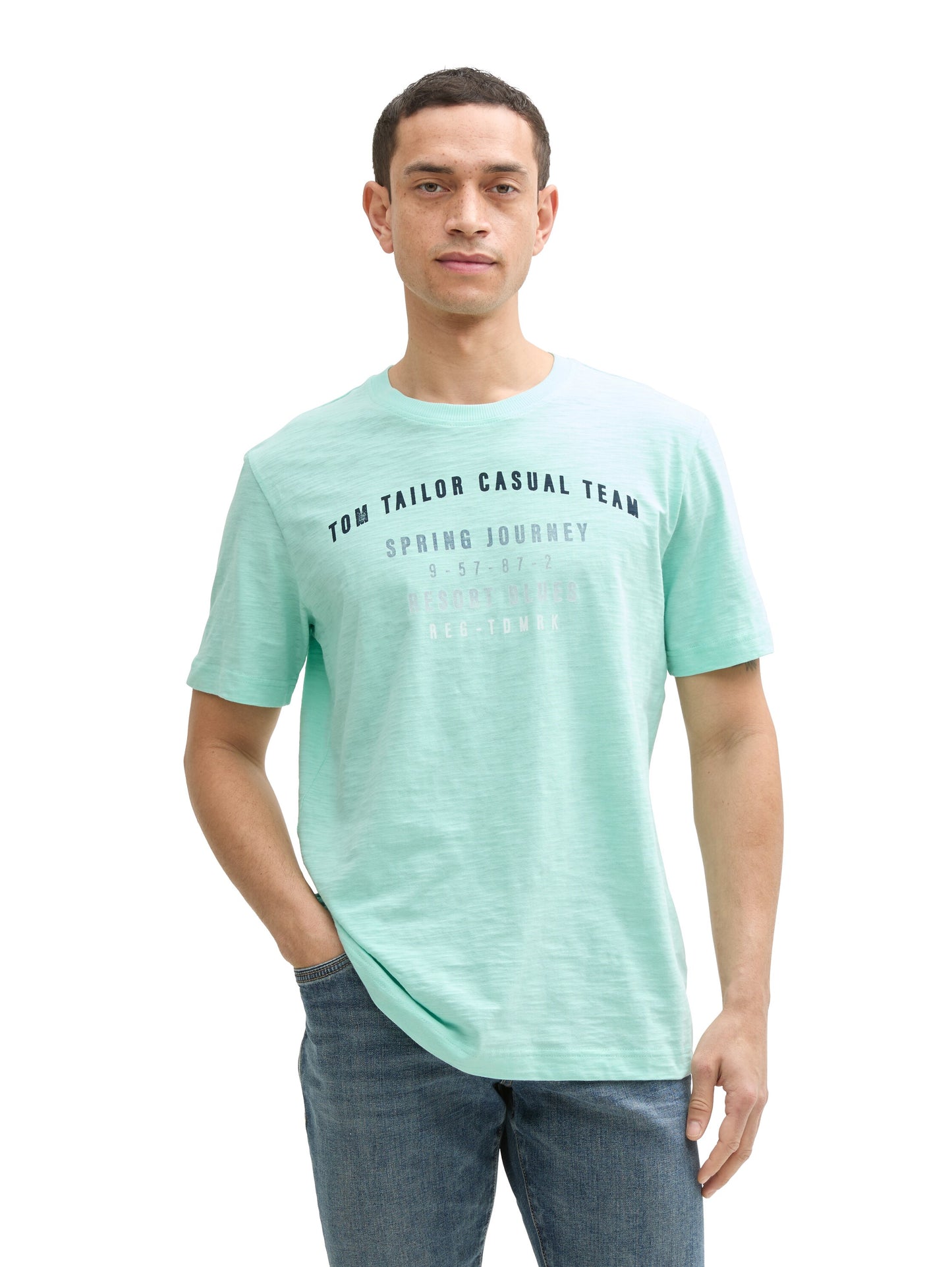 printed slub t-shirt - 1045690