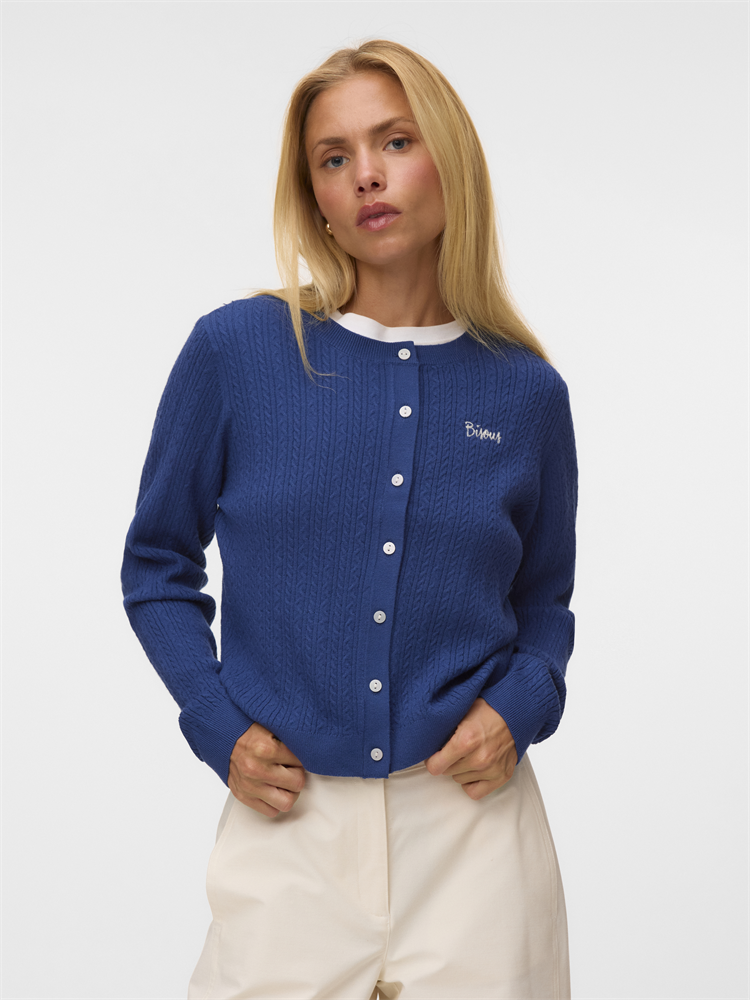 VMGOLD CABLE LS O-NECK CARDIGAN - 10346495