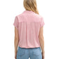 blouse striped shortsleeve - 1045239