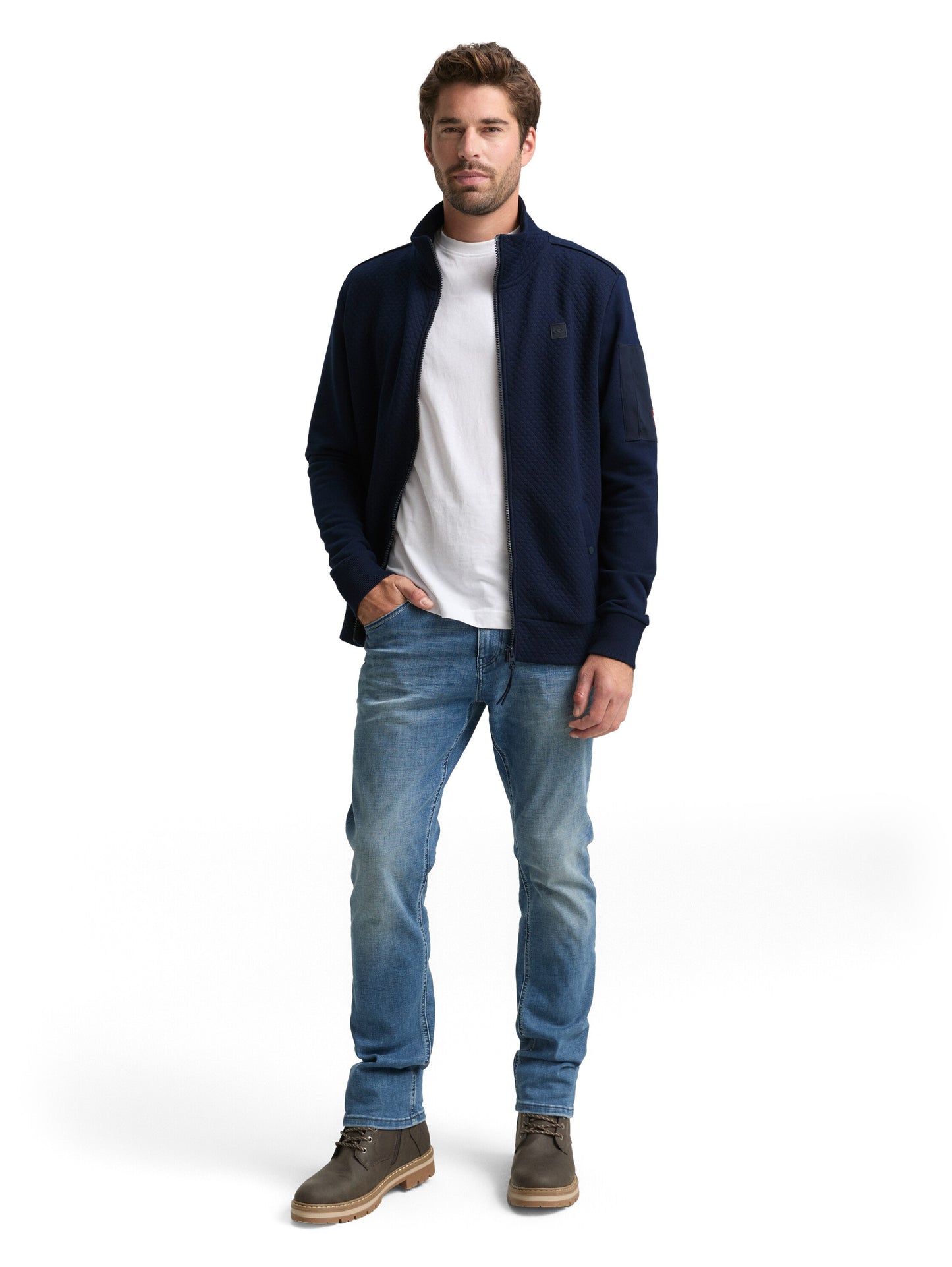 structured stand-up jacket - 1049263