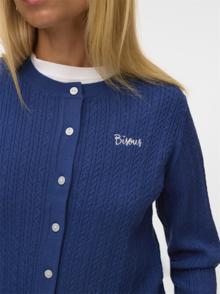 VMGOLD CABLE LS O-NECK CARDIGAN - 10346495