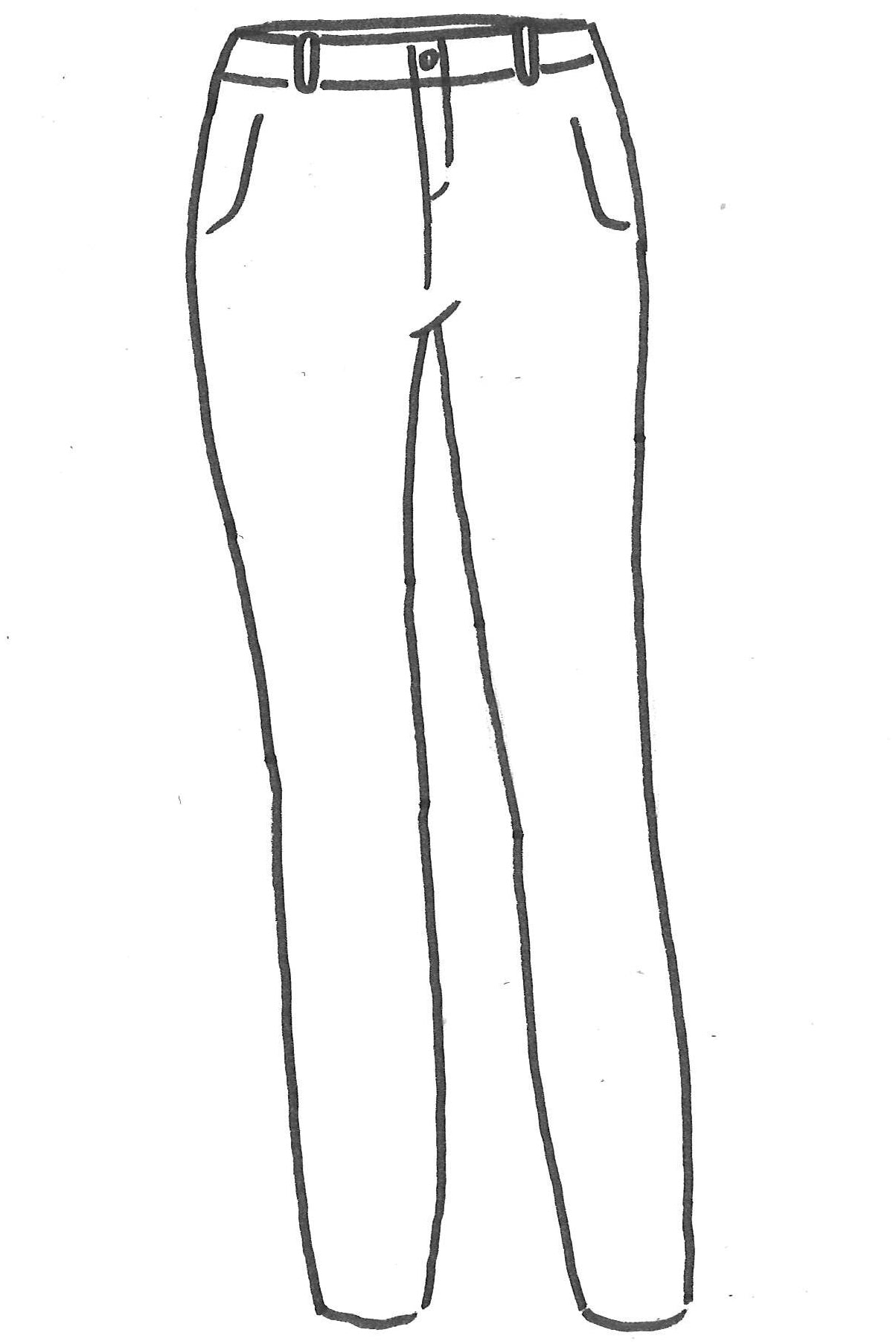 Jeans: medium waist slim straight - Sabrina