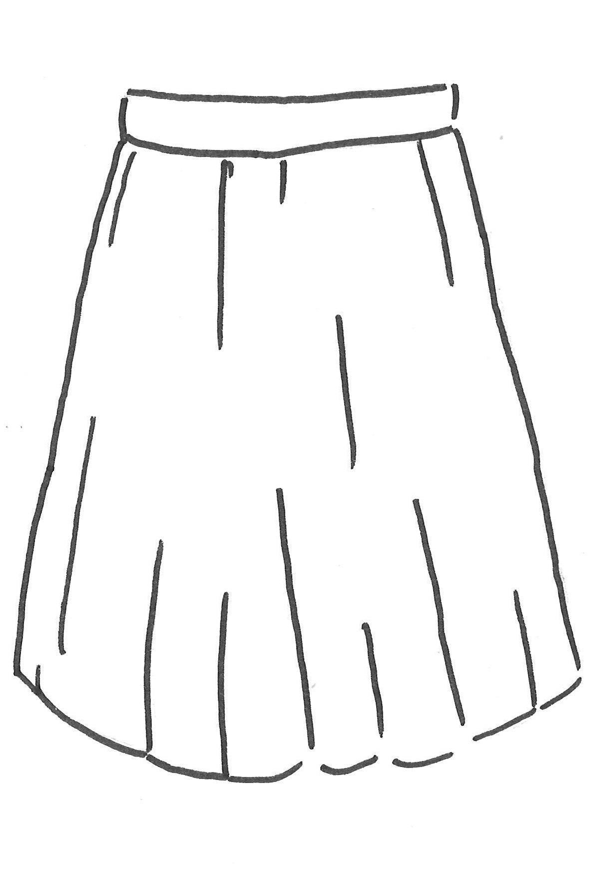 Rock: jersey skirt  twill structure - 1041880