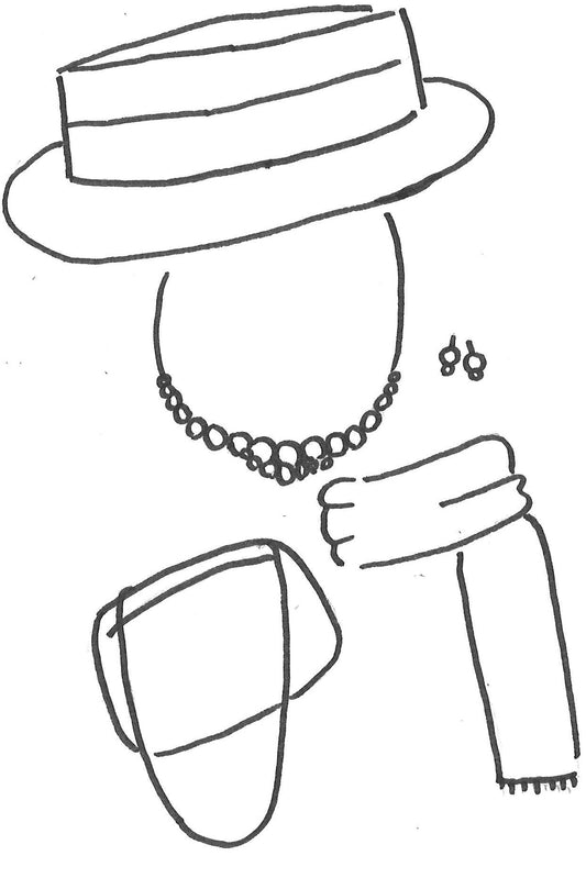 Schmuck, Kette, Ohrring, Armband, Ring: lange Halskette Perle - 220124999