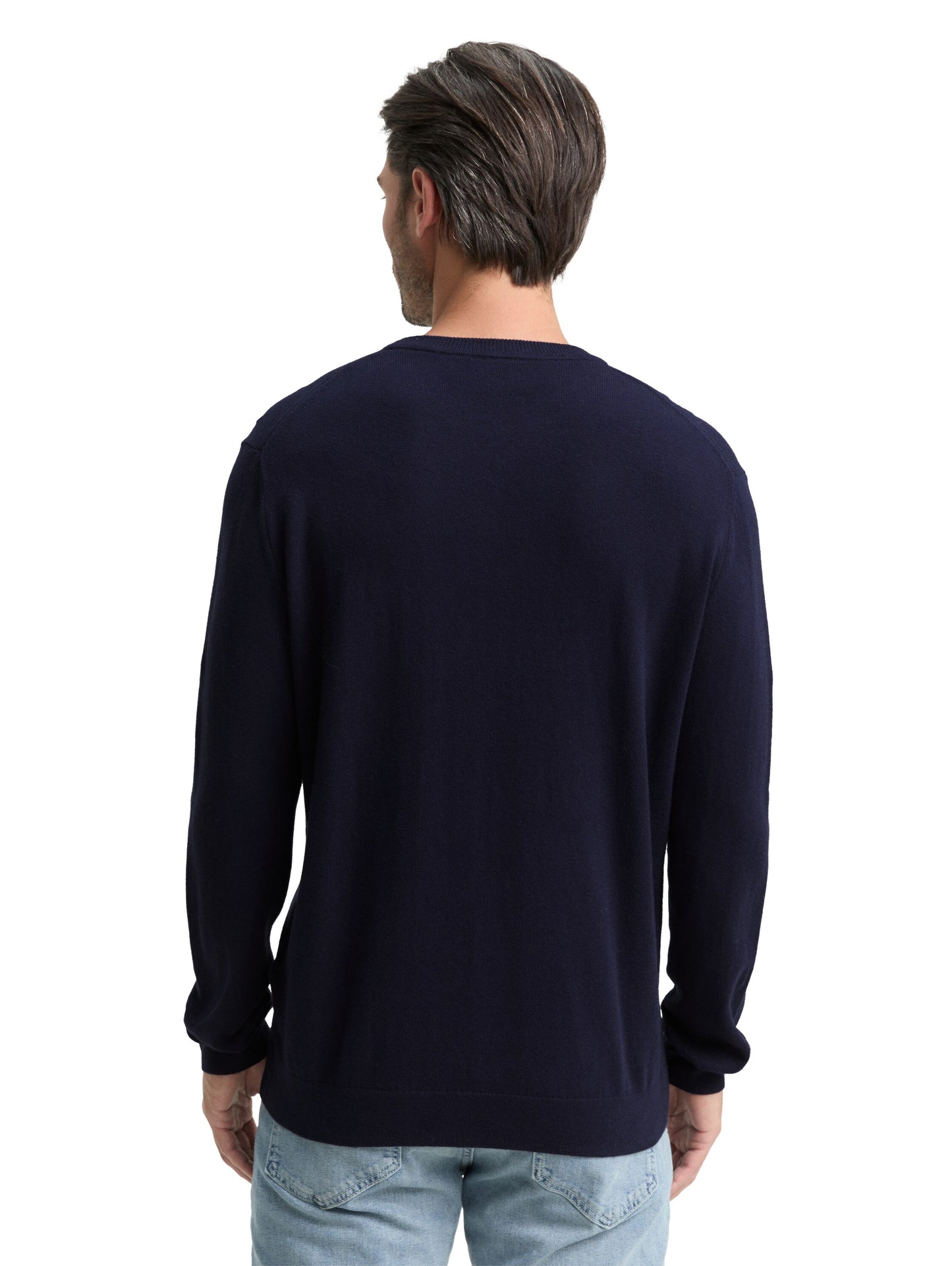 cotton cashmere crewneck knit - 1048015