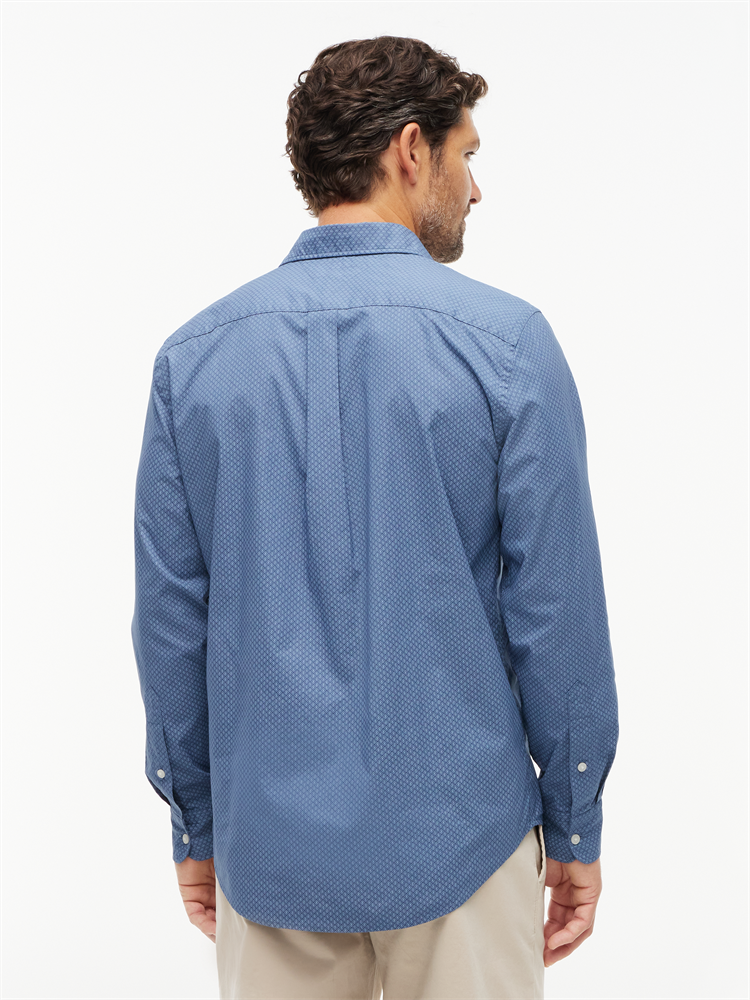 FLEX POPLIN GEO PRINT RF SHIRT - MW0MW44580
