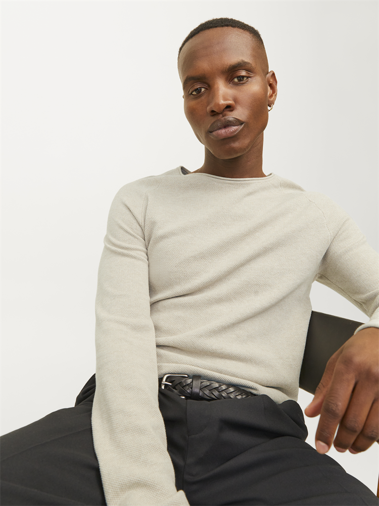 JJEHILL KNIT CREW NECK NOOS - 12157321