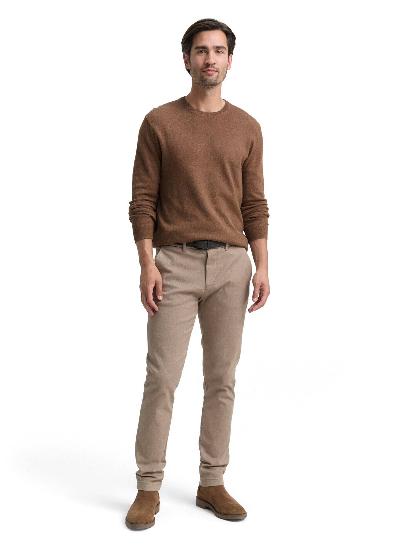 cotton cashmere crewneck knit - 1048015