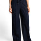 linen loose fit wide leg pants - 1050573