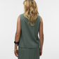 VMMYMILO SL V-NECK SHIRT WVN  GA BO - 10303648