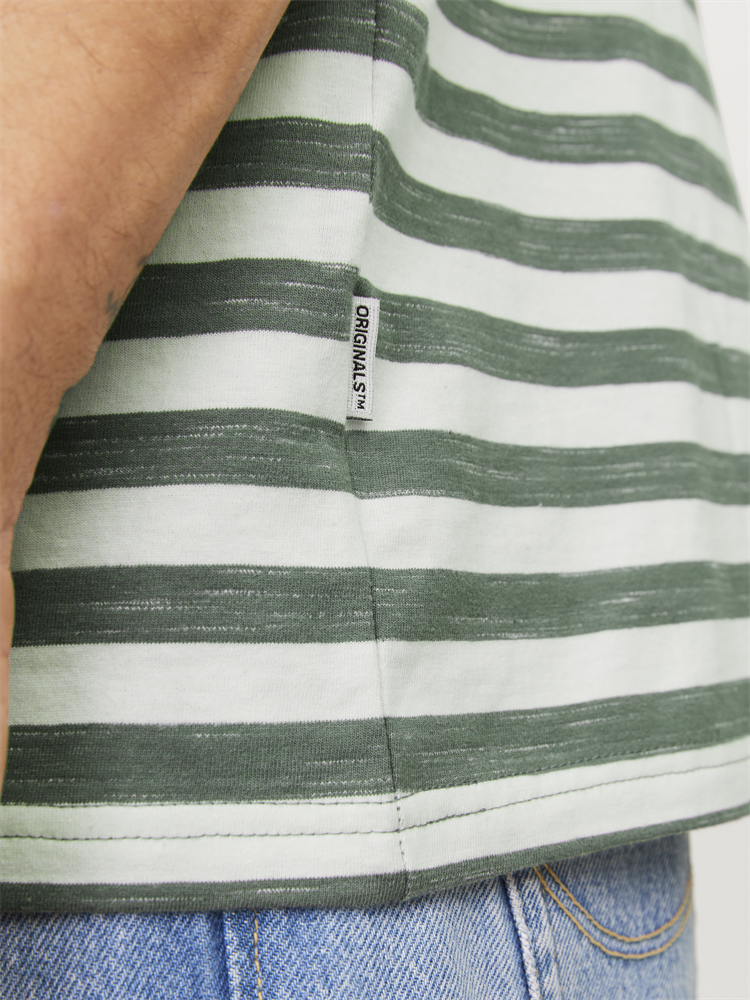 JORTAMPA STRIPE TEE SS CREW NECK - 12252176